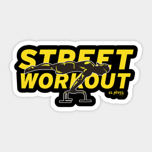 Street Workout FULL PLANCHE  Silueta Sticker